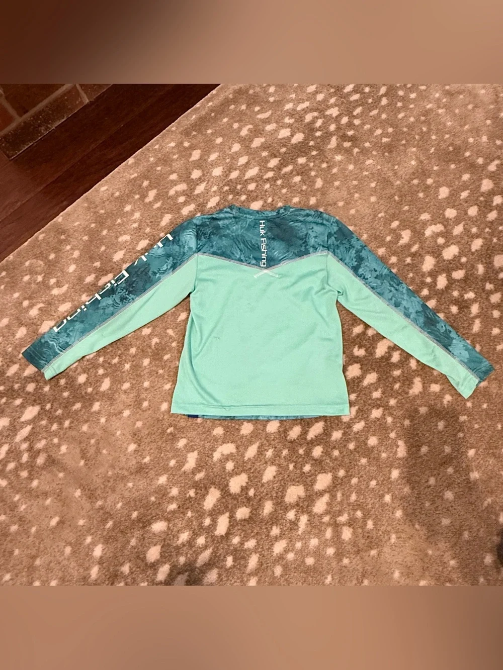 Bundle (3) Kids' Long- Sleeve Performance Rash Guards/Top, Huk Fishing. Size 7/8